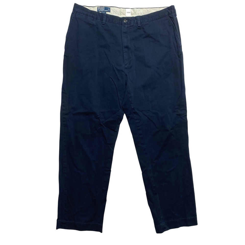 Polo Ralph Lauren Pants Mens 42 Navy Blue Prospect Pant Straight Leg Chino